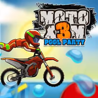 Moto x3m 5 Pool Party game image